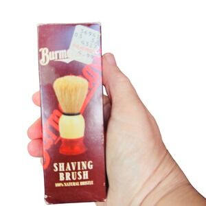 Burma-Shave Shaving Brush 100% Natural Bristle Personna Vintage Style New in Box